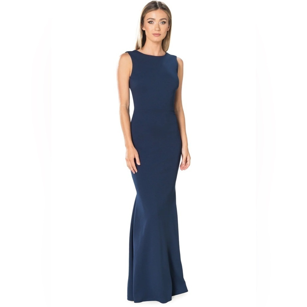 DRESS THE POPULATION Leighton Sleeveless Mermaid Evening Gown